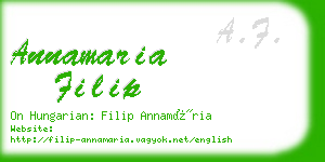 annamaria filip business card